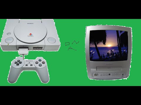 PS1 Startup On A Old TV