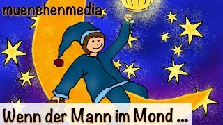 Musik-Video-Miniaturansicht zu Wenn der Mann im Mond das Licht ausknipst Songtext von Kinderlieder/Weihnachtlieder von Muenchenmedia