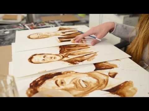 UK General Elections 2015 themed Coffee Art with artist Maria Aristidou