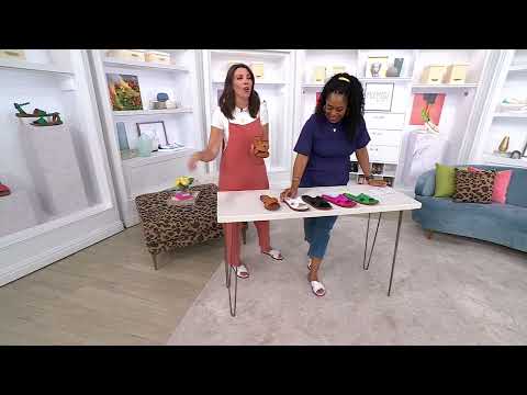 Miz Mooz Leather Knotted Slide Sandals - Fabio on QVC
