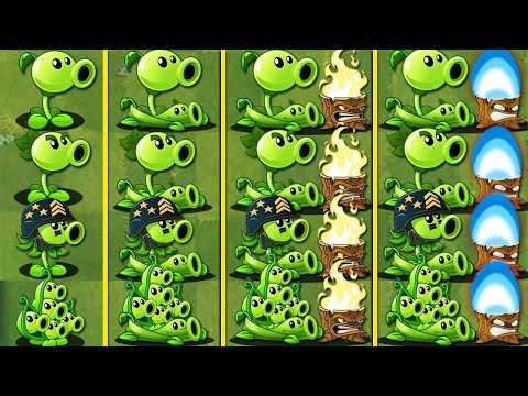 Tournament All PEASHOOTERs & PEA VINE - Who Will Win? - PvZ 2 Battlez