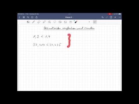Dezimalzahlen vergleichen und runden
