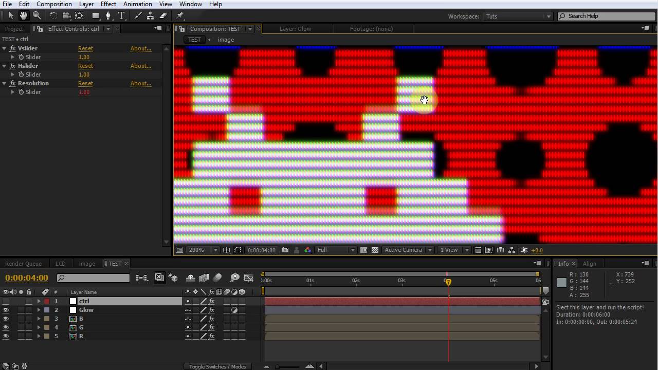 LCD Look Effect (After Effects Script)