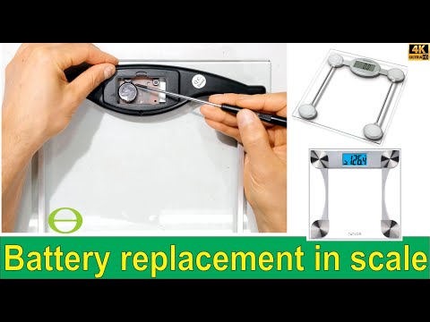 How to replace the battery in your digital bathroom weight scale