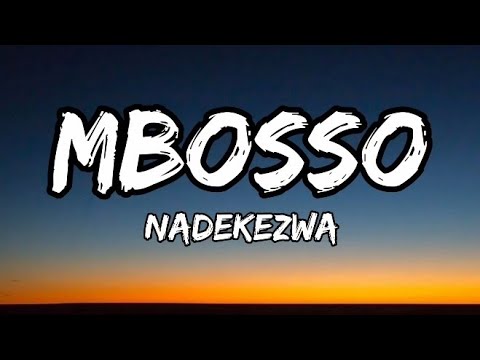 Mbosso Nadekezwa Official Lyrics.