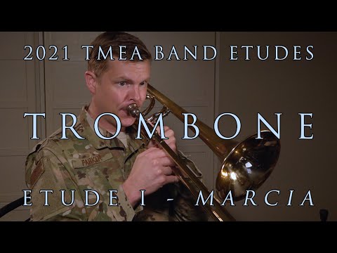 2020-2021 TMEA All-State Etudes - Trombone - Etude I "Marcia"
