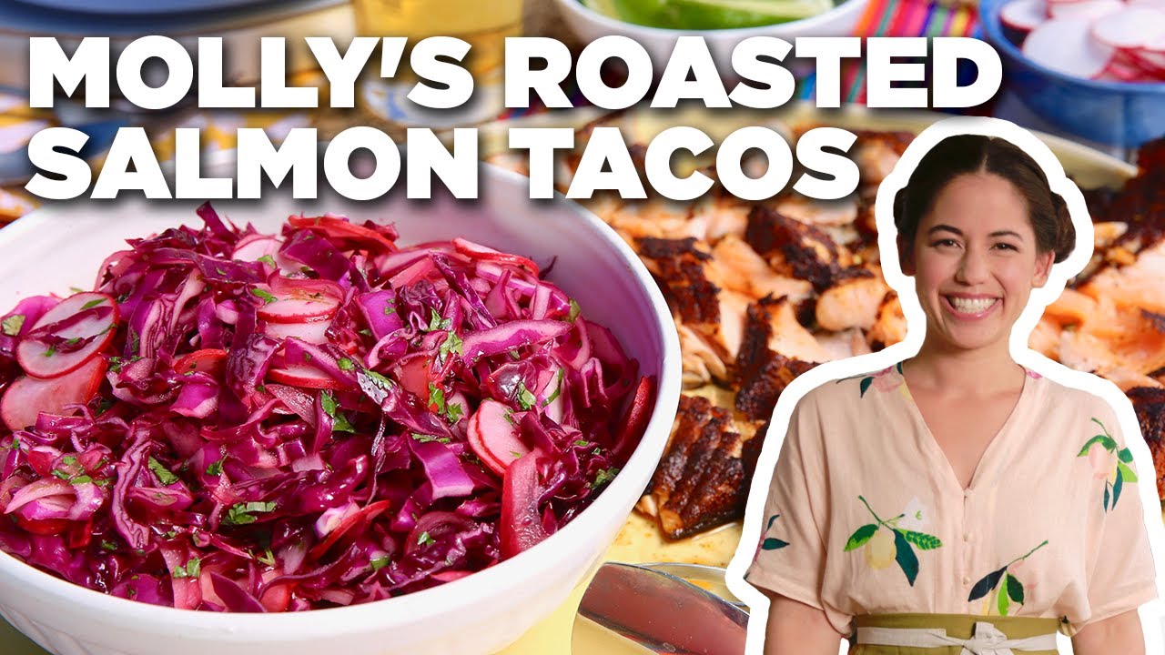 Molly Yeh's Roasted Salmon Tacos | Girl Meets Farm | Food Network