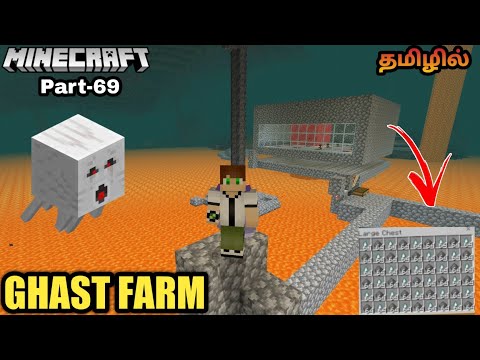 JINESH GAMING - Minecraft Pocket Edition | Survival Gameplay | Ghast  Farm In Tamil | Jinesh Gaming | Part-69