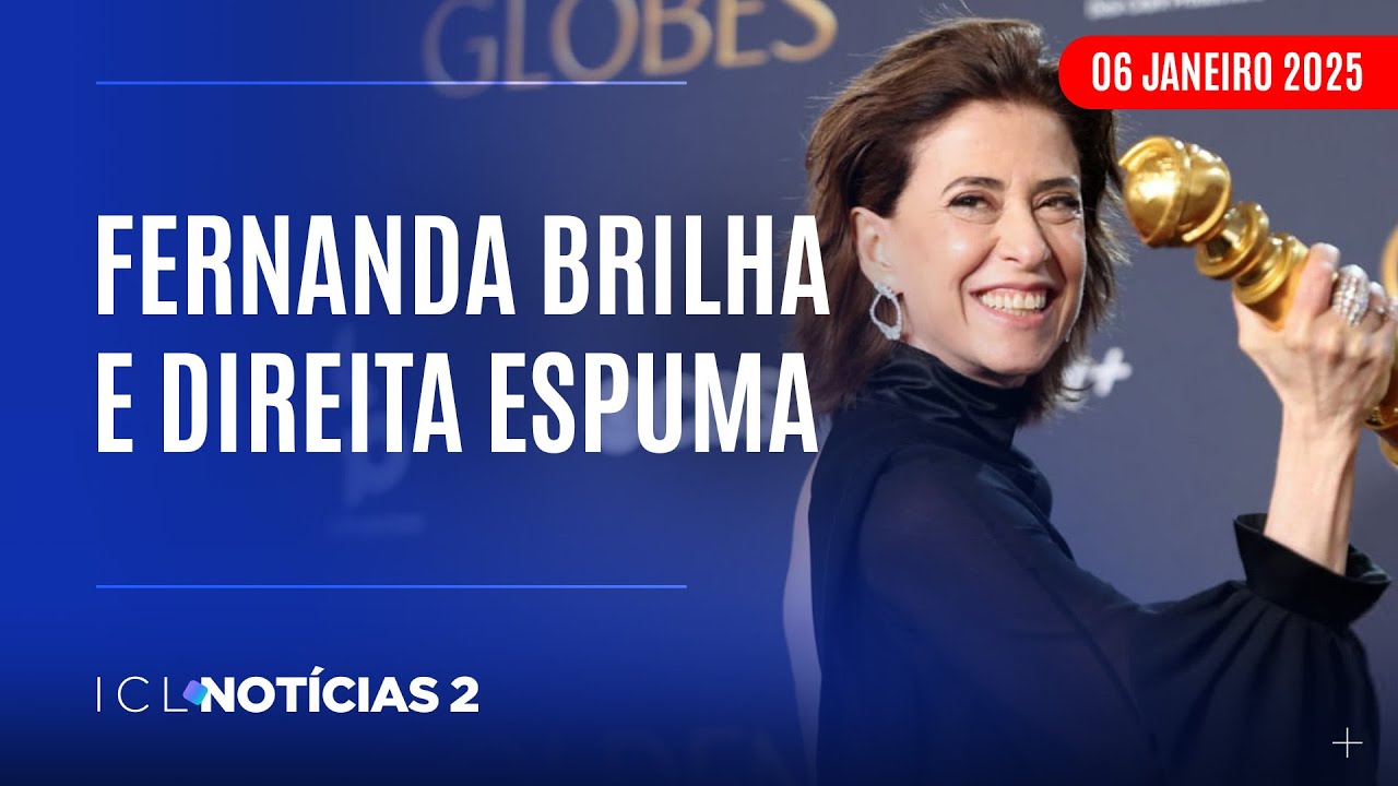 ICL NOTÍCIAS 2 - 06/01/25 - ATRIZ CONQUISTA GLOBO DE OURO E DÁ TAPA NA CARA DO BOLSONARISMO