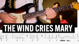 The Wind Cries Mary Jimi Hendrix Guitar Tab Cover Lesson Tutorial