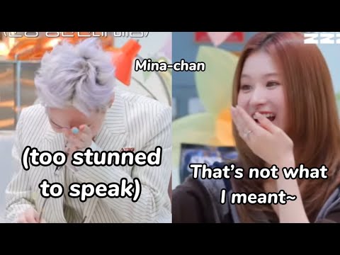 g-dragon getting *speechless* when sana accidentally *confess* this to her…