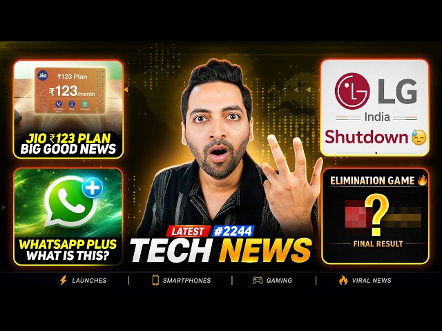 Jio ?123 Plan????,End Of Budget Phones,LG Shutdown????,WhatsApp Plus????,Vi India Won????,Dimensity 7500????