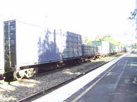 PN Freight train Glasshouse Mountains railway station Queensland