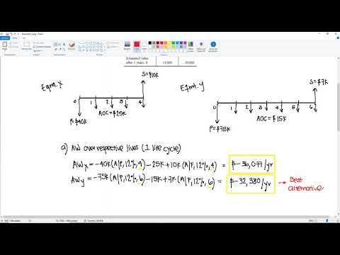 Engineering Economics - AW Different-Life and Study Period