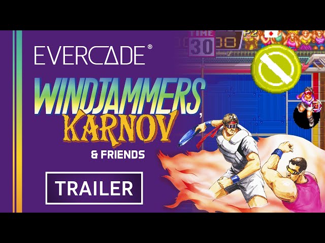 Evercade Windjammers Karnov & Friends video