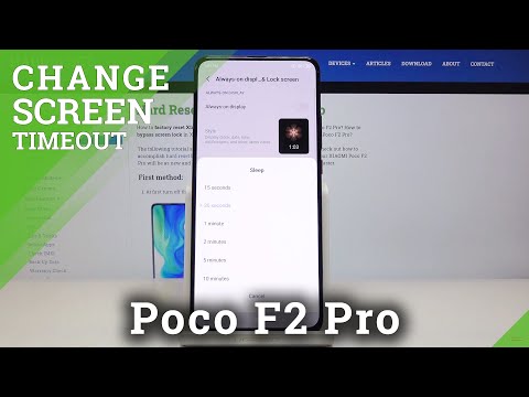How to Set Screen Timeout in XIAOMI Poco F2 Pro – Choose Sleep Time