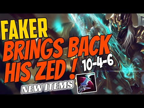 T1 Faker Plays ZED Mid vs Lissandra - Challenger Gameplay New Items Season 11 Faker Brings Back Zed