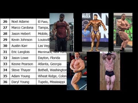 Chicago Pro Competitors List *212 DIVISION* Top 6 predictions