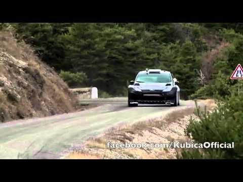 Robert Kubica testing Ford Fiesta WRC for Rallye de Monte Carlo