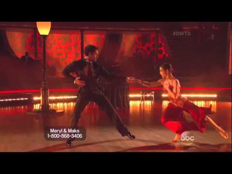 Maksim Chmerkovskiy & Meryl Davis dancing Argentine Tango on DWTS 5 19 14