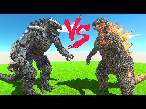 MechaGodzilla 2021 vs Godzilla 2021 - Animal Revolt Battle Simulator