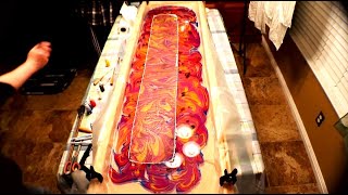 My First Ebru Marbling Silk Scarves!