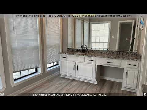Priced at $330,000 - 320 Henry M Chandler Drive, Rockwall, TX 75032