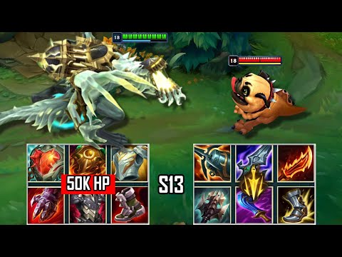 50K HP CHO'GATH vs KOG'MAW FULL BUILD FIGHTS & Best Pentakills!