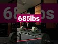 685lbs #natural #youtube #tiktok #powerlifter #turkesterone #strength
