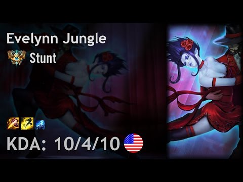 Evelynn Jungle vs Kha'Zix - Stunt - NA Challenger Patch 6.21