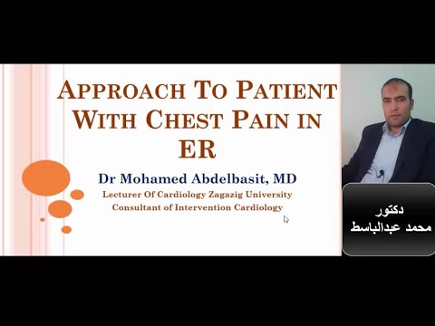 Approach of acute chest pain in the emergency room (Dr Mohamed Abdelbasit)