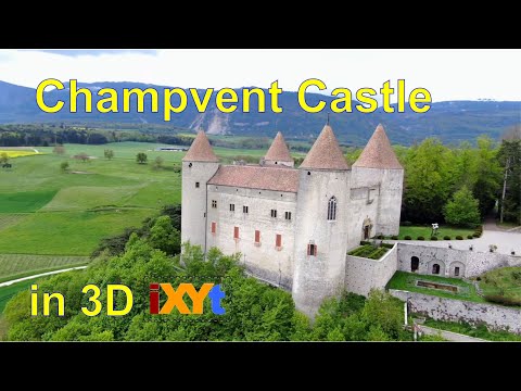 Champvent Castle, Vaud, Suiss in 3D-iXYt side-by-side video for VR