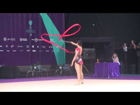 Aidana Shakenova KAZ Ribbon AA World Challenge Cup Cluj 24 August 2019