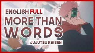 【mew】 more than words FULL Hitsujibungaku ║ Jujutsu Kaisen Season 2 ED 2 ║ ENGLISH Cover & Lyrics