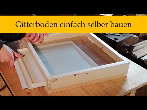Boden für Bienenbeute selber bauen mit Varroa Schublade mit Anleitung und Maßen - Imkerei