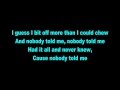 B.o.B - Nobody Told Me Lyrics
