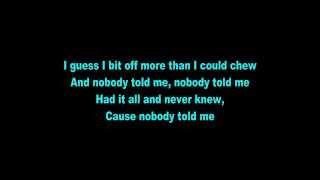B.o.B - Nobody Told Me Lyrics
