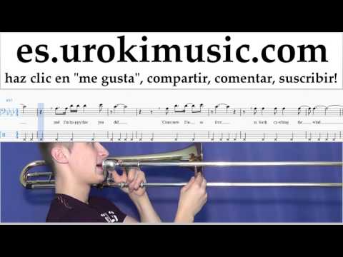 Tutorial de Trombón Miley Cyrus - Malibu Clases Notas Parte#2 um-i927