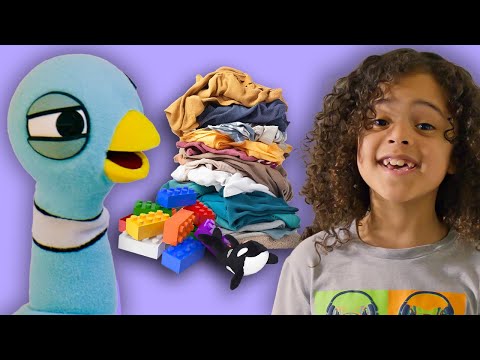 The Pigeon Explains How to Clean Your Room | Video for Kids | Mo Willems Workshop
