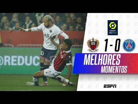 Gols e lances de Nice x PSG