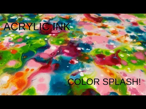 Acrylic ink - color splash