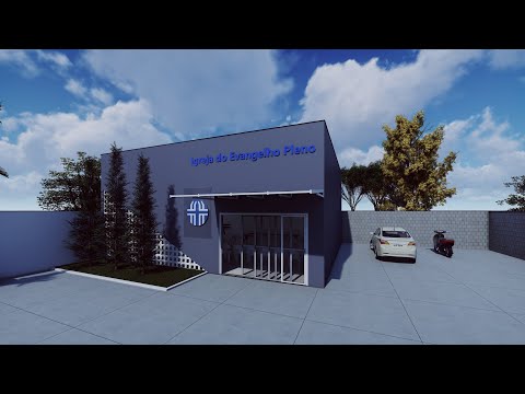 Animação 3d Igreja do Evangelho Pleno em São Mateus - ES