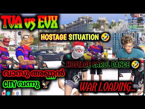 TVA vs EVX HOSTAGE SITUATION 😱 HOSTAGE CAROL DANCE 🤣 #tva #eaglegaming #gta #rp #trending #funny 