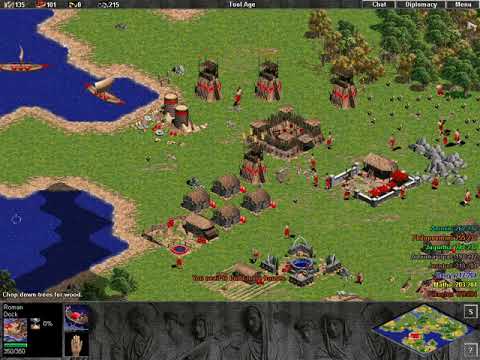 Age of Empires 1997 Classic AOE 15 mins Hard attack by enemy