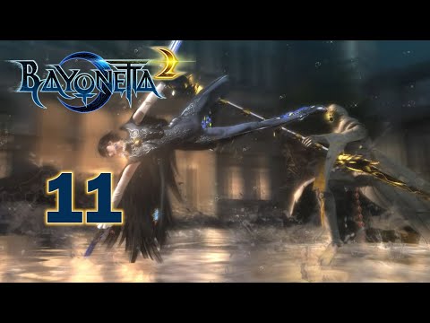 Bayonetta 2 Playthrough Pt 11 - Chapter IV Boss Fight Masked Lumen - The Two Meet