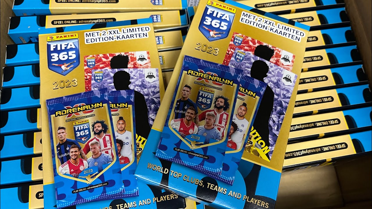 Unboxing Panini Adrenalyn FIFA 365 2023 Mini Tin + XXL Blister Box