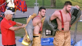 Hot Fireman Saves The Day   Just for Laughs Compil