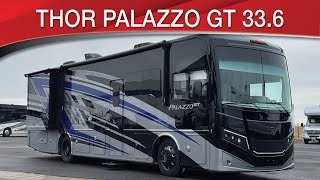 A preview image of the linked video showcasing 2025 Thor Palazzo GT 33.6