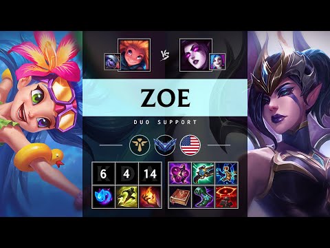 Zoe Support vs Morgana - NA Diamond Patch 25.S1.2