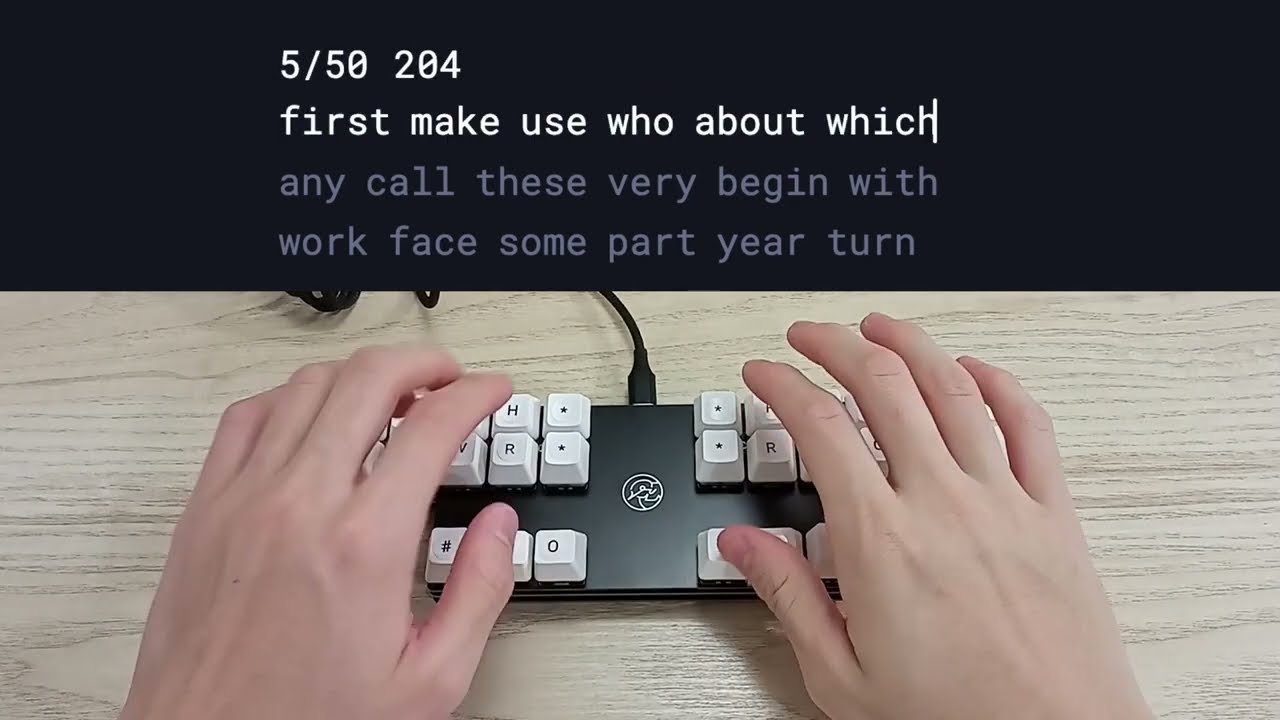 204 wpm typing test stenography